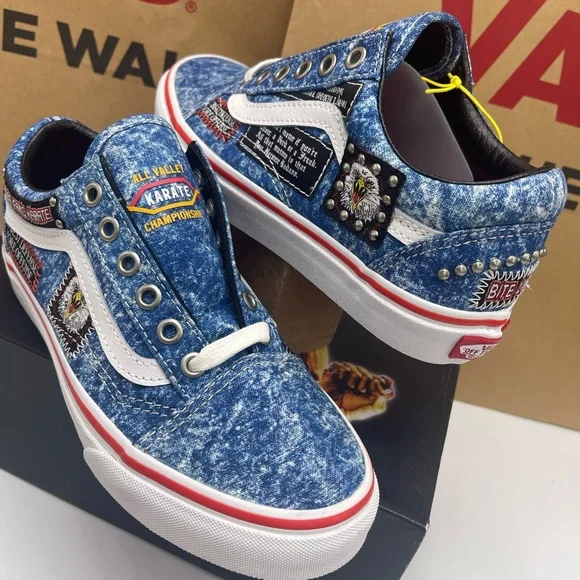 Vans Men's Old SkoolCobra Kai Multi/True White SneakersVN0A3WKT6GL